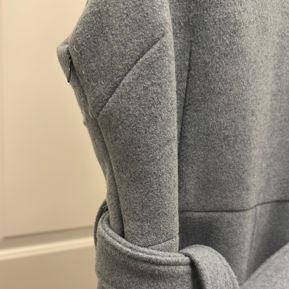 [WOMEN] Full Wool Midi Blue Dress with Satin Fill Interior - Picture 2 of 3